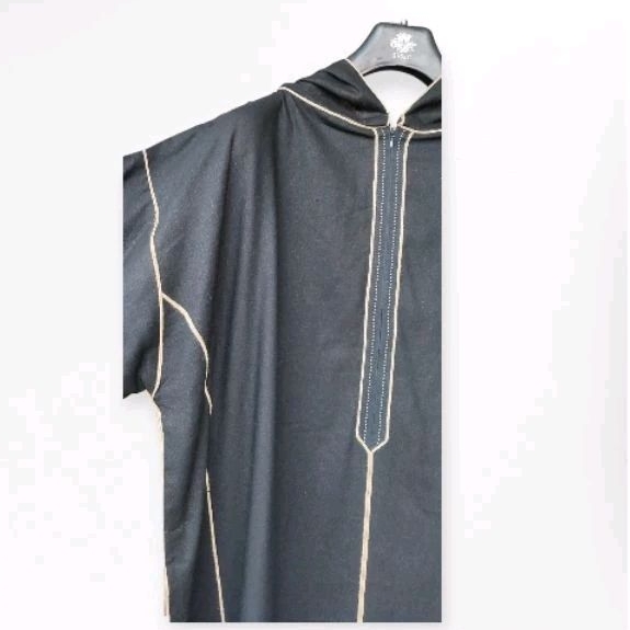 NEW PRODUCT Baju Umroh Gamis Hoodie Djellaba Maroko Jalabah Jubah Kapucong Maroko Pria Linen Premium