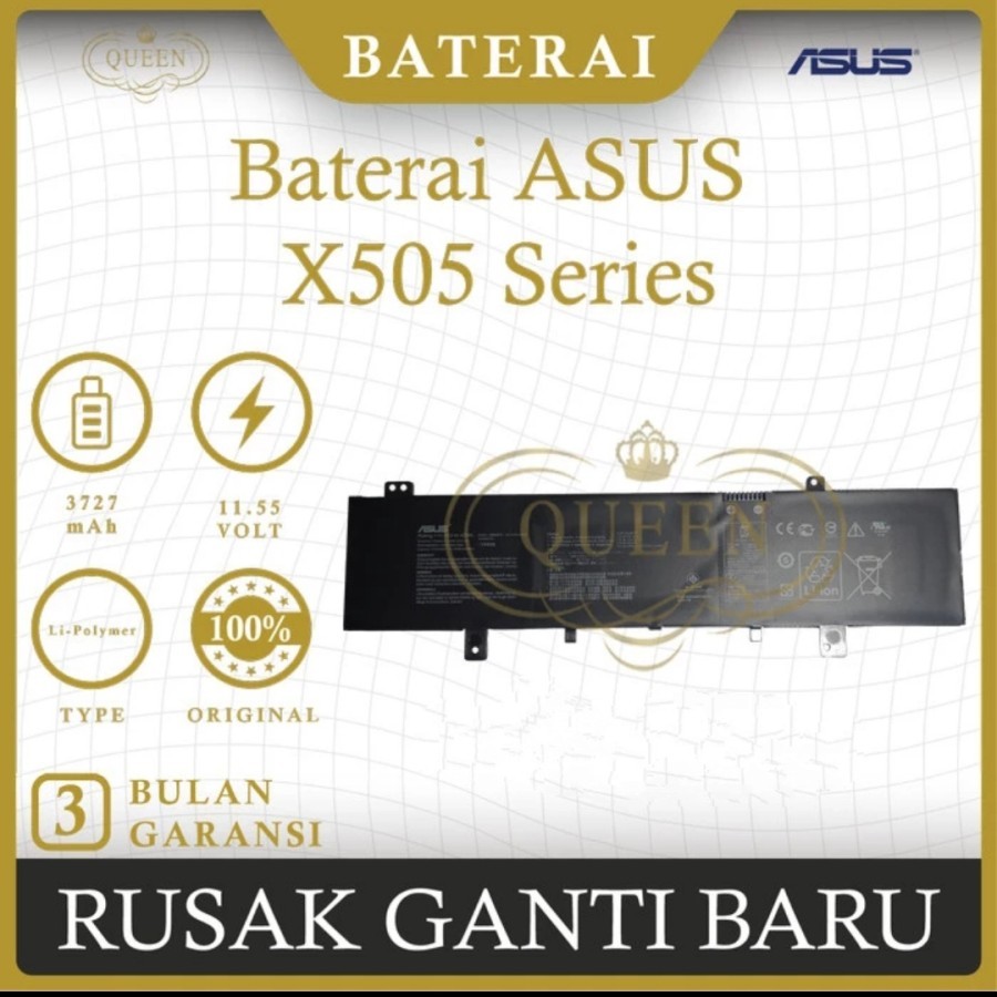 BATERAI LAPTOP ASUS X505 X505BA X505BP X505ZA ORIGINAL
