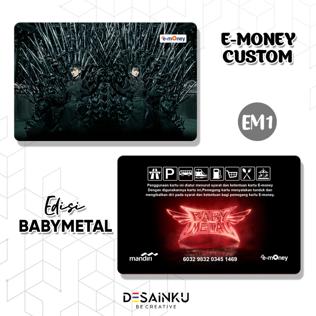 READY STOCK EMONEY BABYMETAL WORLD TOUR ASIA / FLAZZ / TAPCASH / BRIZZI