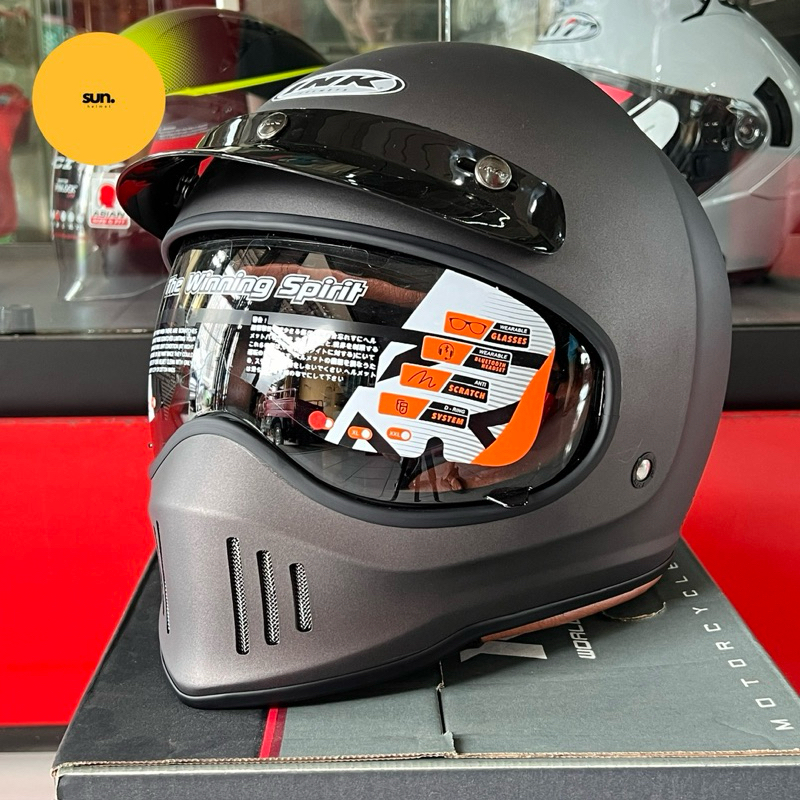 Helm Full Face Jadul Retro Cakil Simpson INK Trooper
