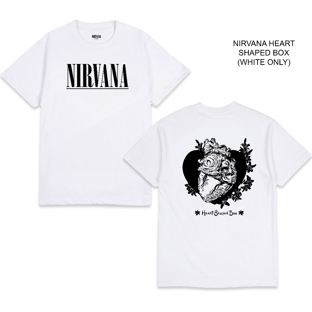 RAGNAR_FASHION T SHIRT - NIRVANA HEART SHAPED BOX (WHITE ONLY)