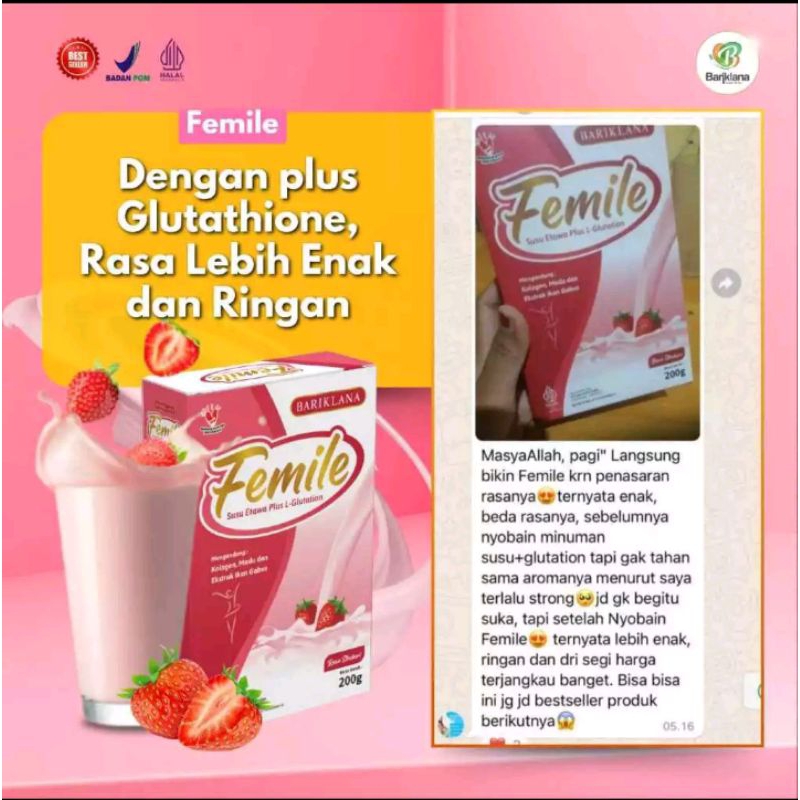 

FEMILE Susu Etawa Plus Collagen Susu Kecantikkan