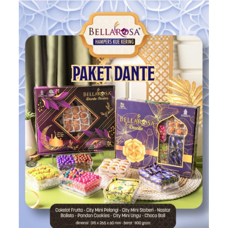 

[1550gr] SO17 | Kue Kering Bellarosa Paket Dante SERIES / Kue Lebaran / BD - Bellarosa Dante Series