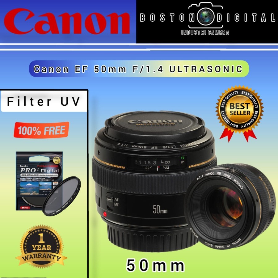 LENSA CANON EF 50MM F1.4 USM / CANON 50MM F1.4 USM