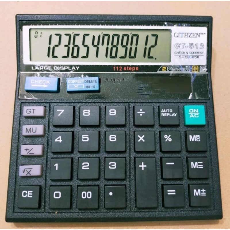 

KALKULATOR CT 512 MERK GTTZEN 12 DIGIT / KALKULATOR DAGANG