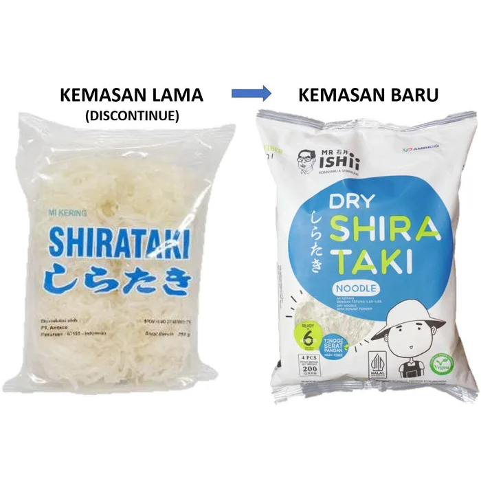 

MIE SHIRATAKI KERING Dry Noodle Shiratake Sirataki 4 PCS / 200 GR - KETO HALAL DIET Banjarmasin