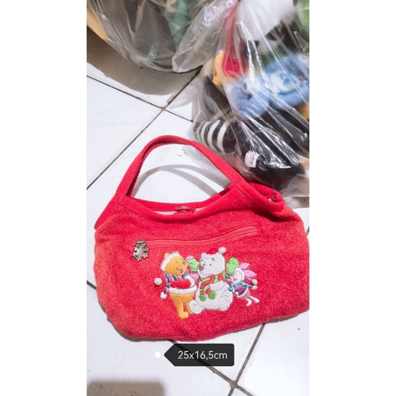 Winnie The Pooh Tokyo Disneyland Red Mini Bag