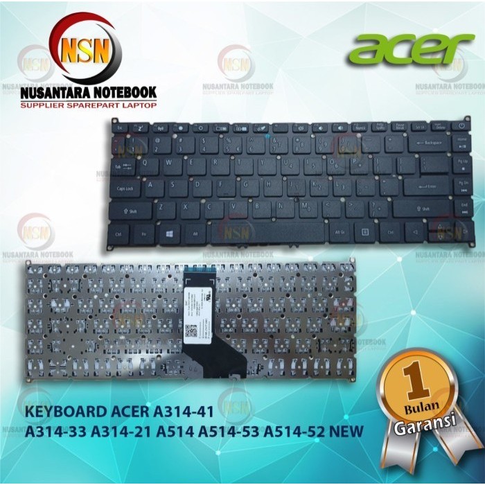 KEYBOARD ACER ASPIRE A314-41 A314-33 A314-21 A314-53 A314-52