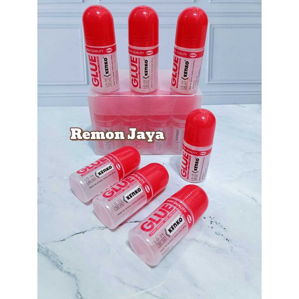 

( 1 PACK ) Lem Kertas KENKO Glue Cair 35 ml - Kenko MURAH isi 12 pcs