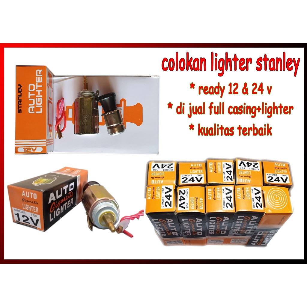 Colokan Lighter Mobil With Casing Full Set