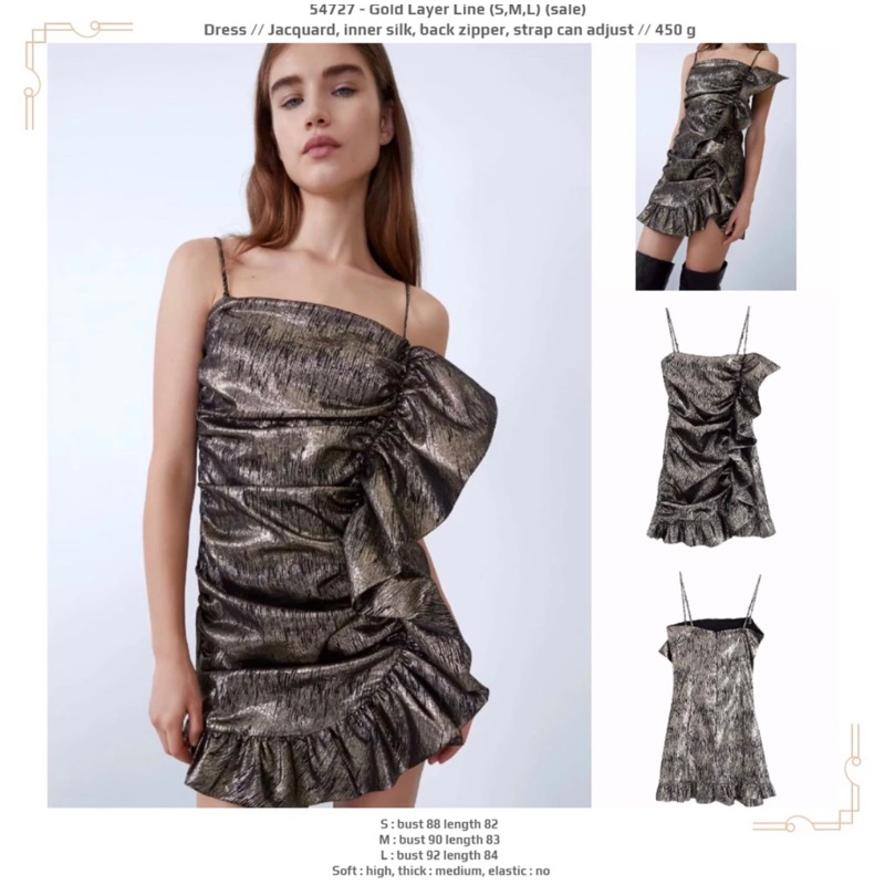 Gold Party Dress PRELOVED