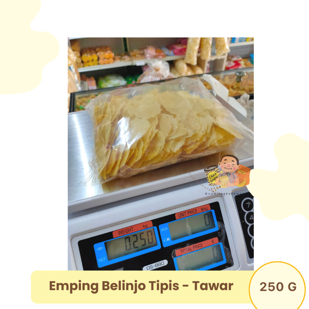 

Emping Belinjo Tawar Tipis siap goreng 250Gr - Praktis dan enak , empink tipis