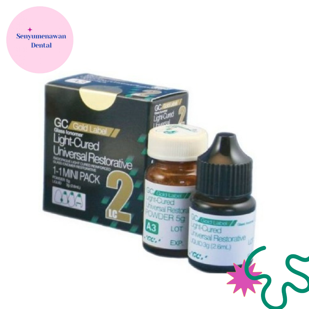 GC Fuji 2 LC Light Cured / GIC FUJI 2 GC GOLD LABEL LC Mini Pack