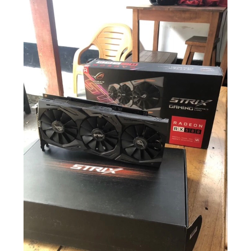 AMD Rx 580 8GB OC Asus Strix 3 Fan