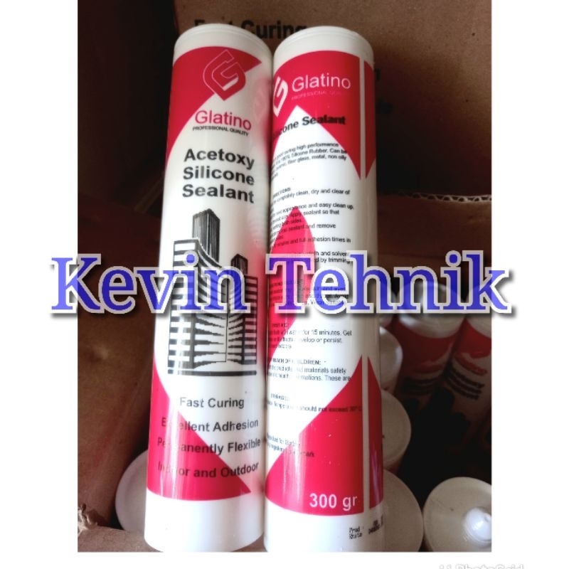 Sealant/ Lem Kaca, Sealant Botol Bening, Hitam, Clear, Bronze