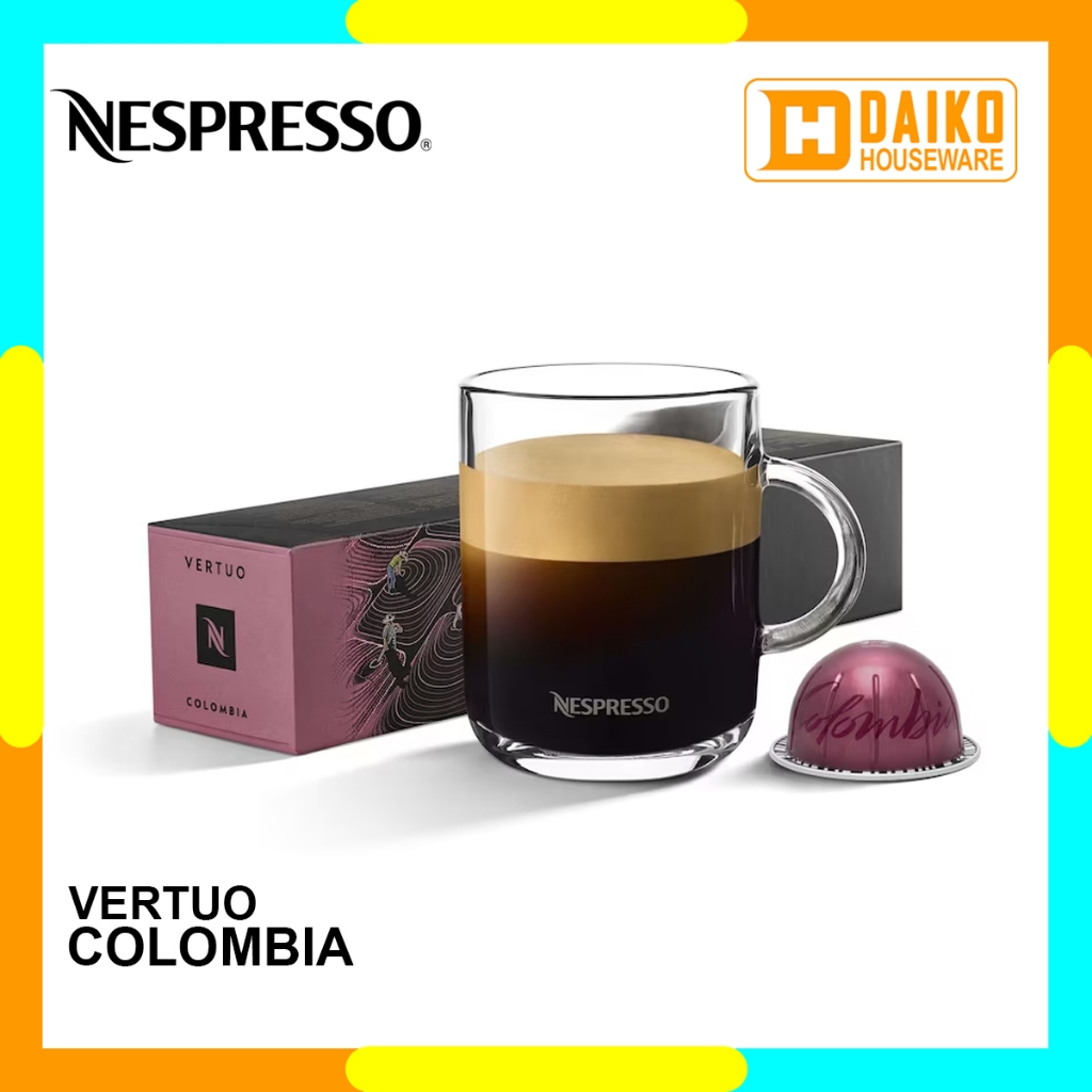 

Capsule Nespresso Vertuo Colombia Pack - Kopi Kapsul Medium Roast Mug Coffee Master Origin Series