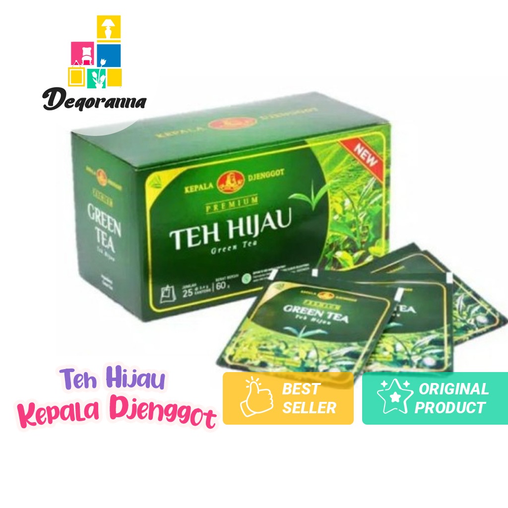 

Teh Hijau Kepala Djenggot Premium 60gr Green tea Bag (25 bag)