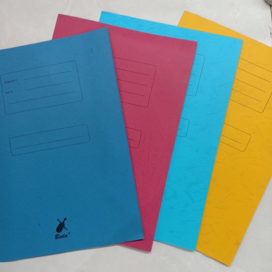 

Map biola 5002 1 dus 50pcs warna biru,merah, kuning merk biola