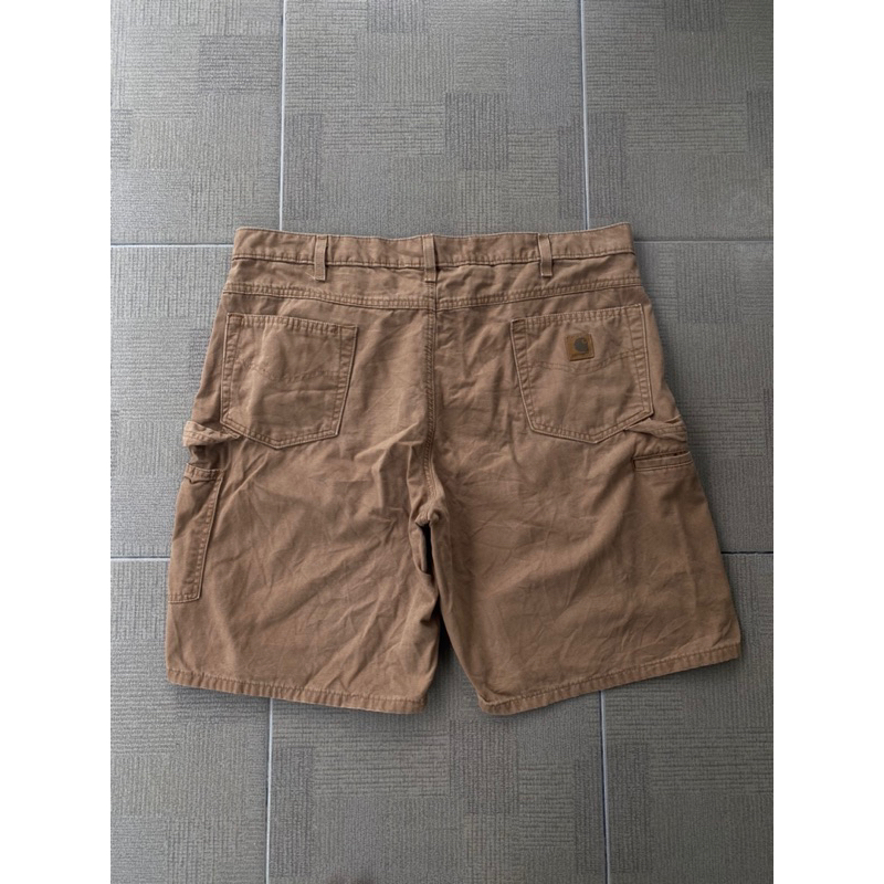 celana pendek carhartt carpenter brown coklat original