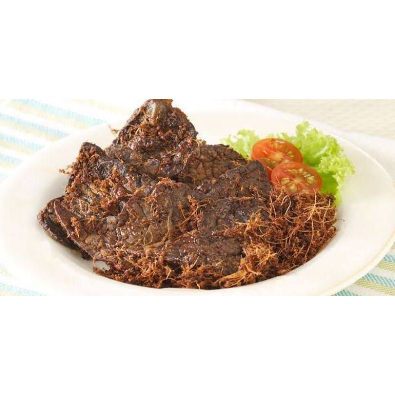 

Empal paru Babi serundeng