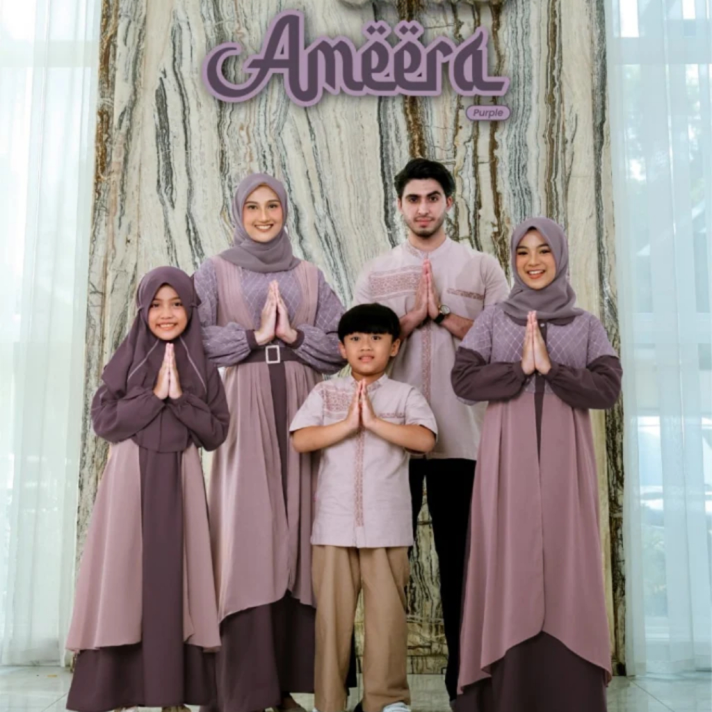 [SARIMBIT RAUNA] BAJU SARIMBIT KELUARGA LEBARAN RAUNA TERBARU // AMEERA SERIES // FAMILY COUPLE // S