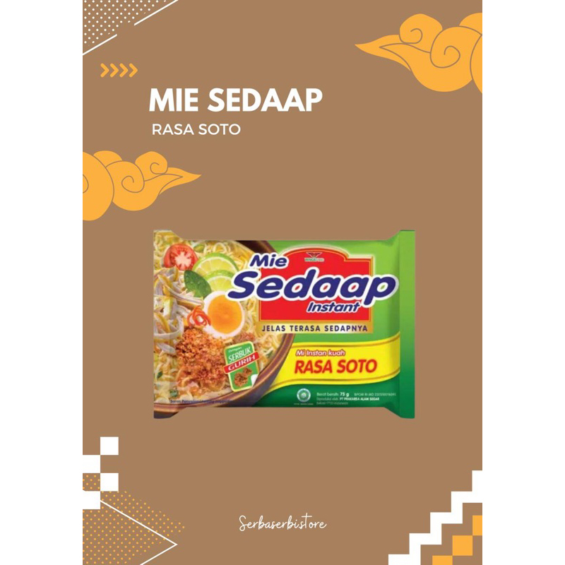 

Mie instan sedap rasa soto