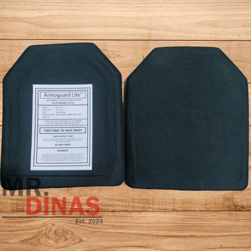 PLAT ANTI PELURU ARMOGUARD LITE / KEVLAR LEVEL 4 / KERAMIK BODYVEST