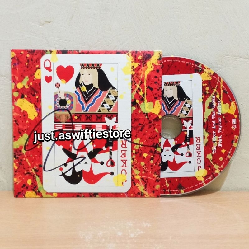 Taylor Swift Ed Sheeran The Joker And The Queen Signed CD Official Tanda Tangan Merch Merchandise