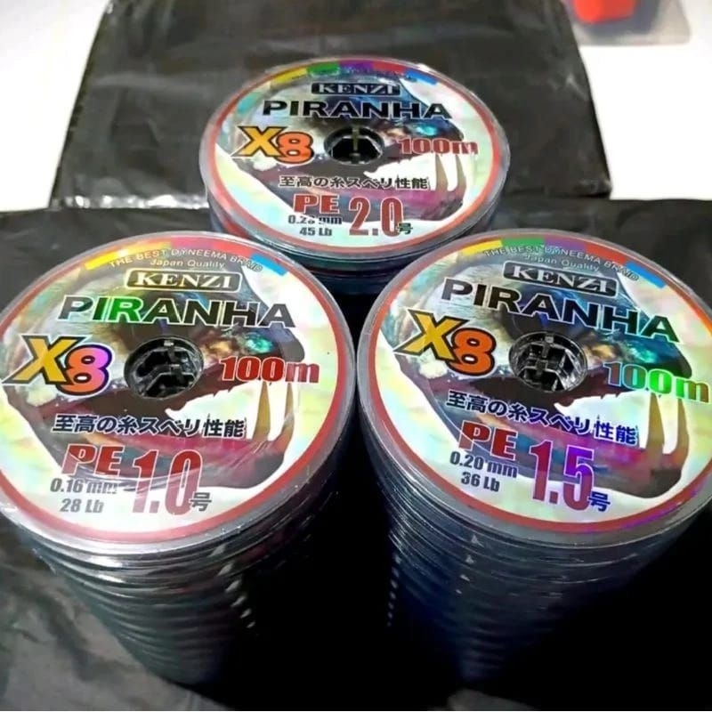 PE KENZI PIRANHA X8 /BENANG KAIL NO (1.0) (1.5) (2.0)