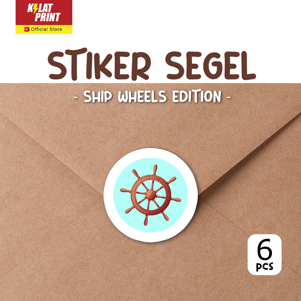 

Stiker Segel Amplop Sticker Aesthetic Label Ship Wheels Edition