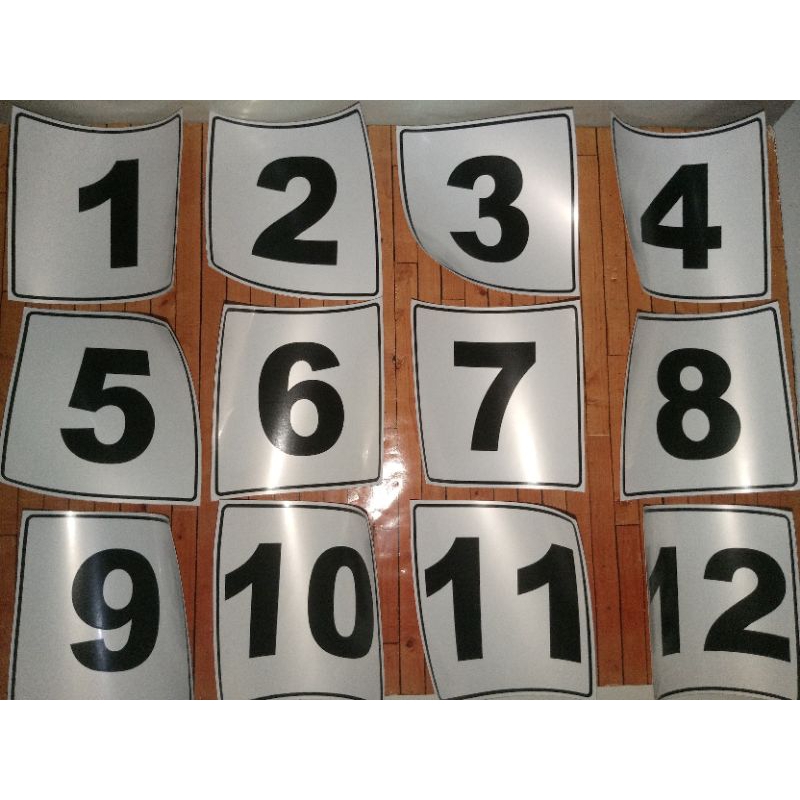

Stiker Nomor Angka Vinyl Glossy Waterproof Anti Air Stiker Nomer Rumah Nomor Pintu