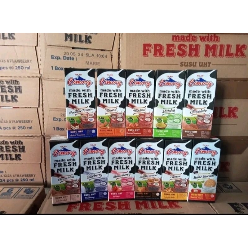 

susu Cimory uht fresh milk UK 250 ml semua item