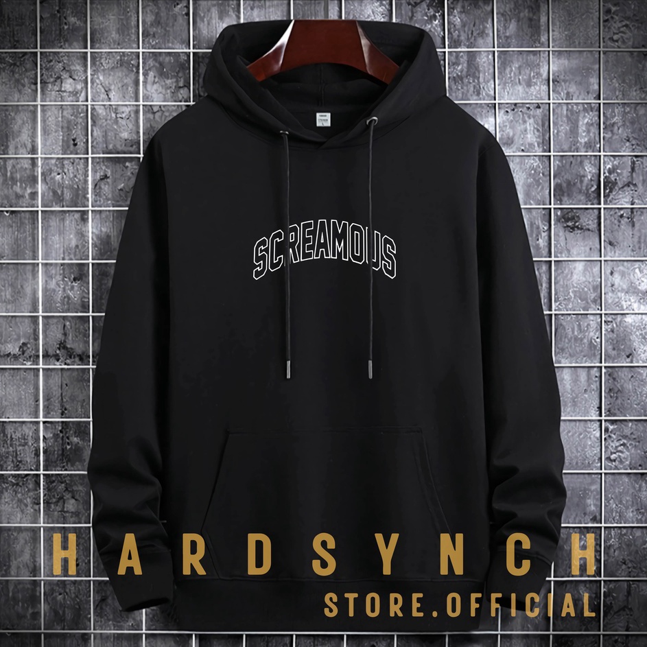 Pasti Hemat  Sweater Hoodie Screamous Unisex  Pria  Wanita  Premium Quality SXXL Cotton Fleece  Swea