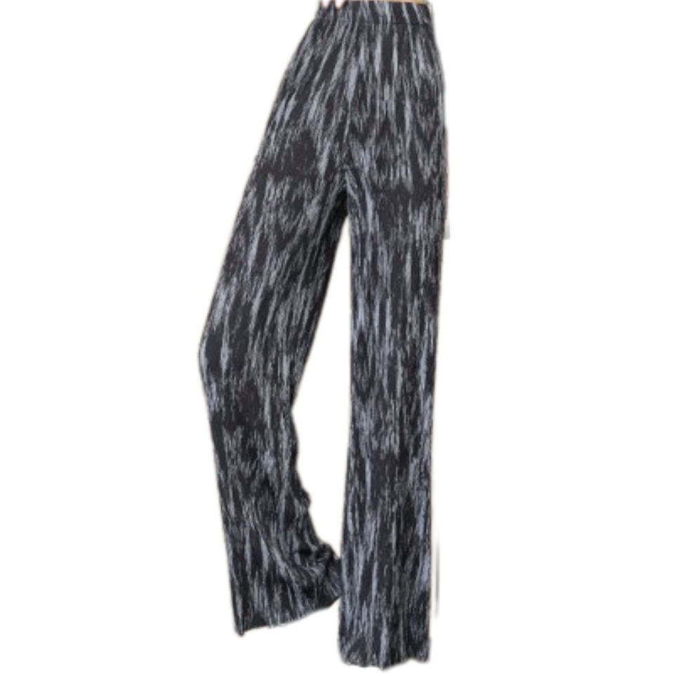 Big Discount  MISSO CPG1438 Celana Panjang Kulot Plisket Loose Highwaist Kasual Motif Tie Dye Ice Si