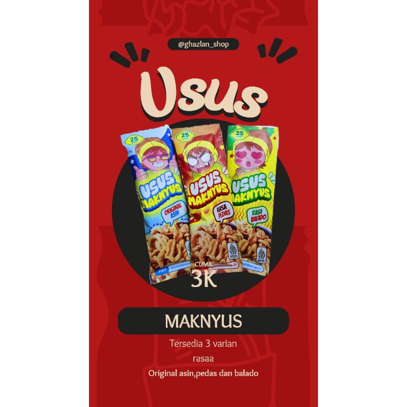 

usus maknyus / usus pedas / usus gurih / usus original/usus enak/usus murah