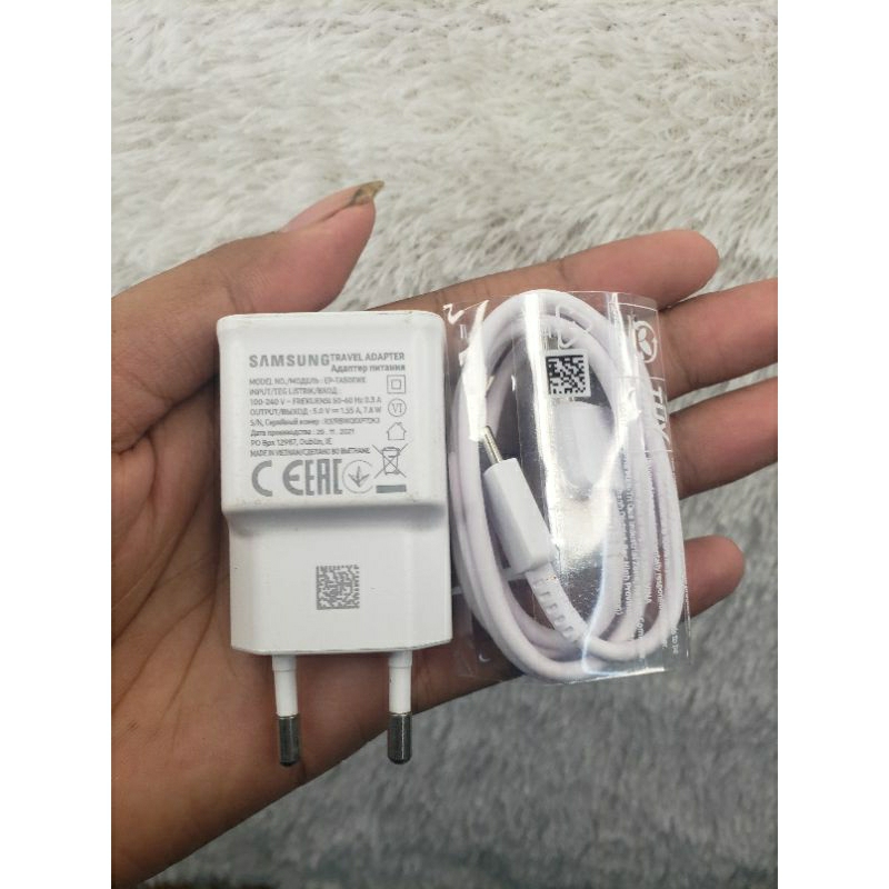 charger original asli bawaan hp samsung type C A04E A03S A02S 1'55A barcode