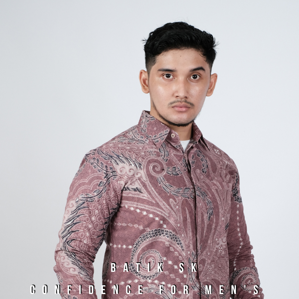 KEMEJA BATIK TANAHAN COKLAT MUDA