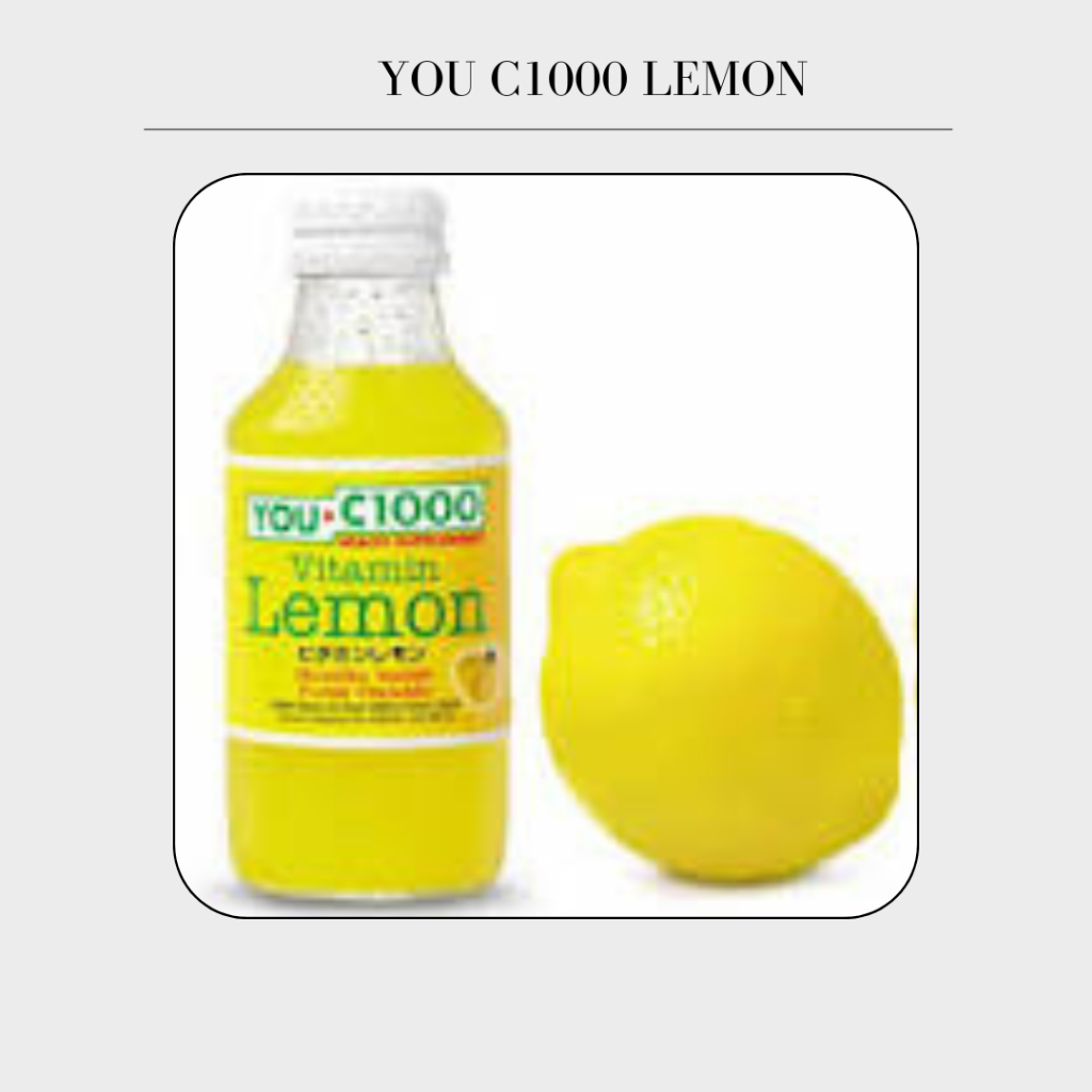 

You C1000 Lemon - MINUMAN VITAMIN C RASA LEMON 140ML- 1 Botol Kecil