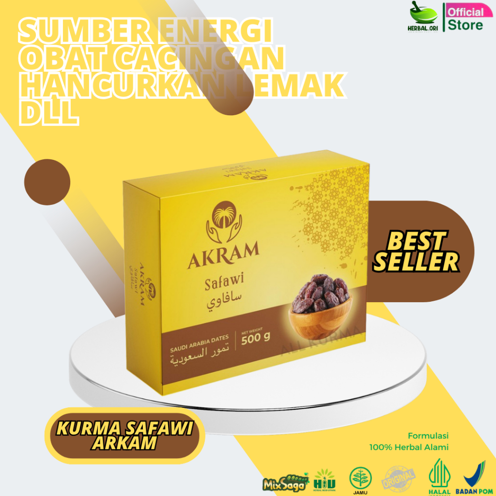 

Kurma Safawi (500gr) Kurma Akram Kurma Terbaik Setelah Ajwa