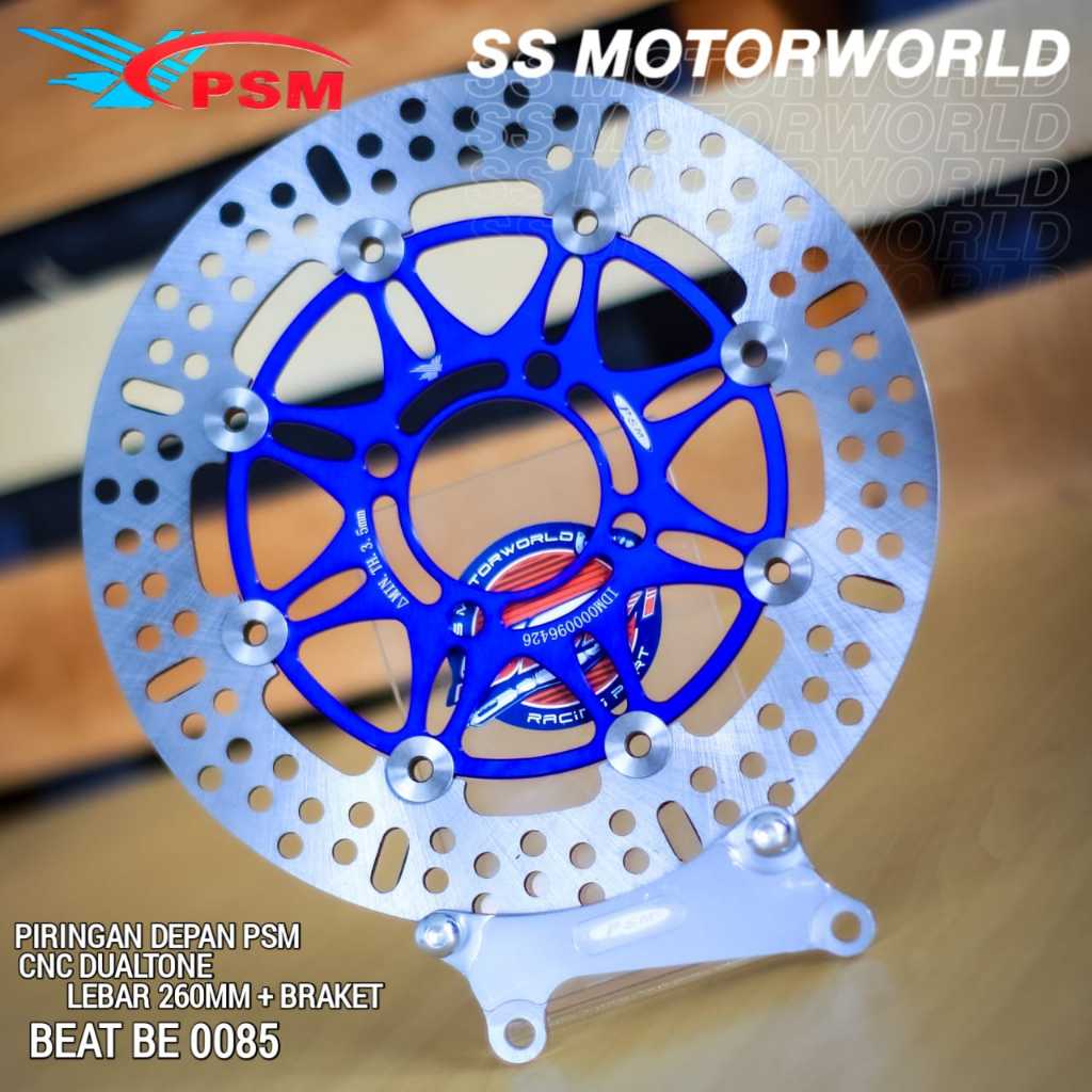 DISC BRAKET CNC PIRINGAN CAKRAM PSM 220MM - 260MM Beat - Scoopy - Vario 110 - Vario 125 / 150