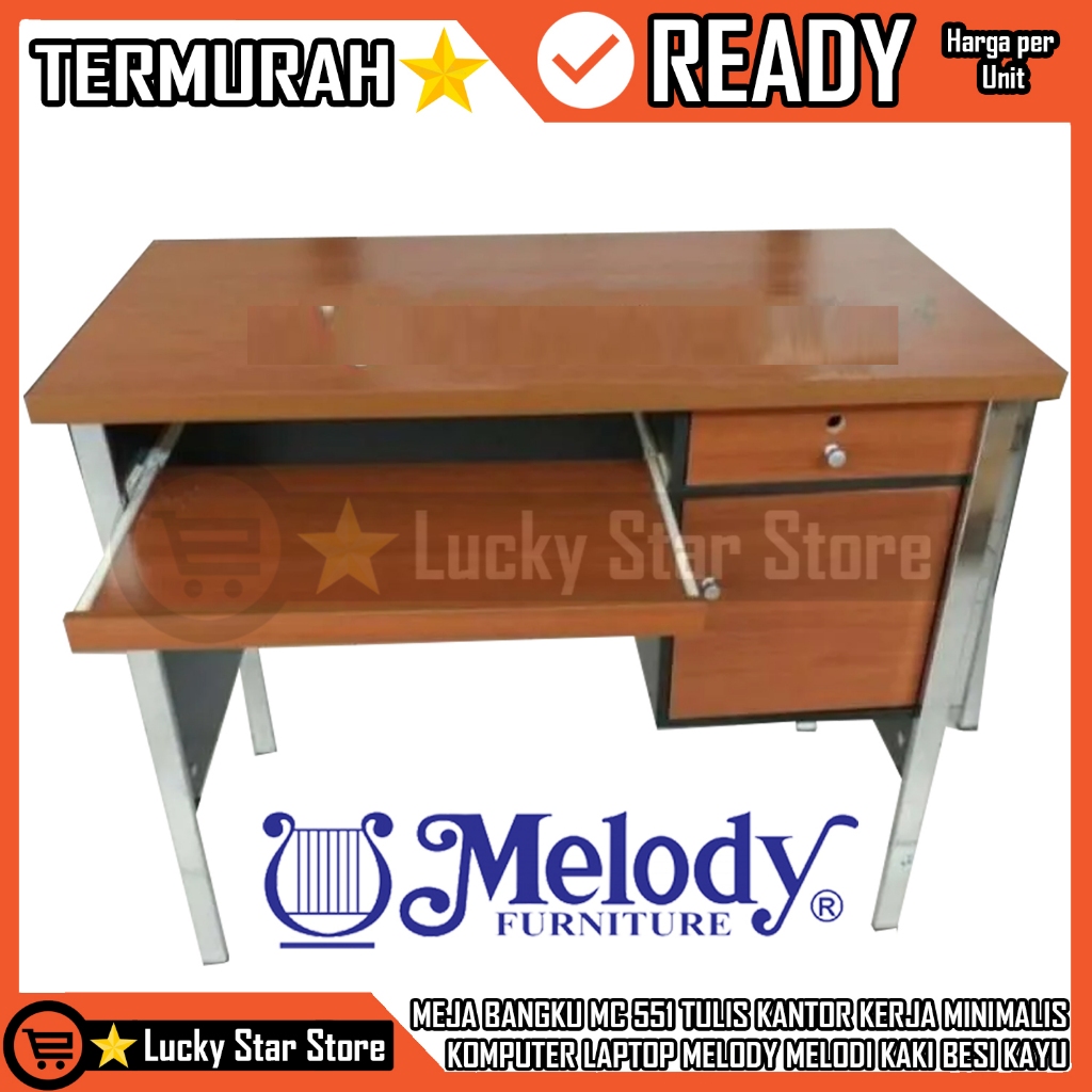 [Kargo] MELODY MC 551 MEJA BANGKU TULIS KANTOR KERJA MINIMALIS KOMPUTER LAPTOP MELODI OFFICE DESK TA