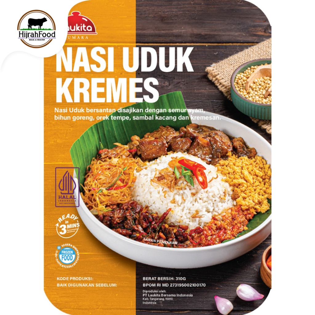 

Laukita Nasi Uduk Kremes Praktis Frozen Food Siap Saji Halal 310 gram