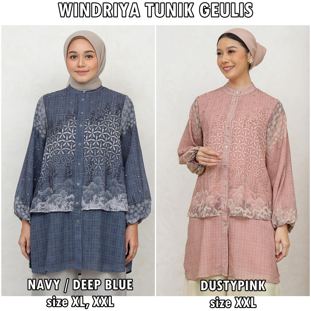 WINDRIYA TUNIK GEULIS.ID NAVY/ DEEPBLUE SIZE XXL