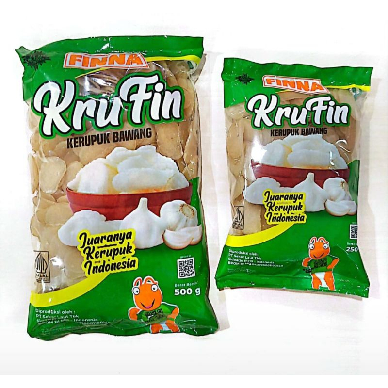 

FINNA | KRUFIN FINNA Krupuk Udang & Bawang 250 gr - 500 gr Krupuk Finna