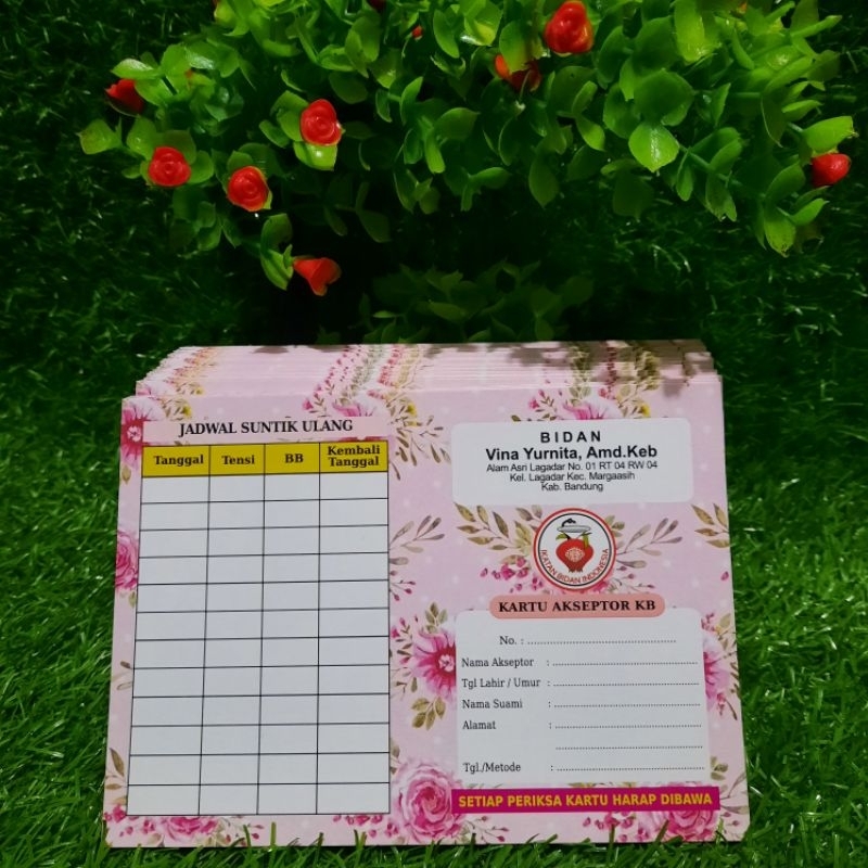 

Kartu KB Motif / Corak Bisa Custom Pakai Nama Sendiri