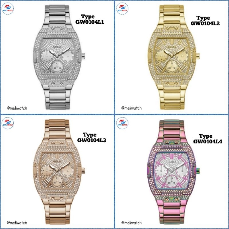 JAM TANGAN WANITA GUESS Type GW0104L1, GW0104L2, GW0104L3, GW0104L4