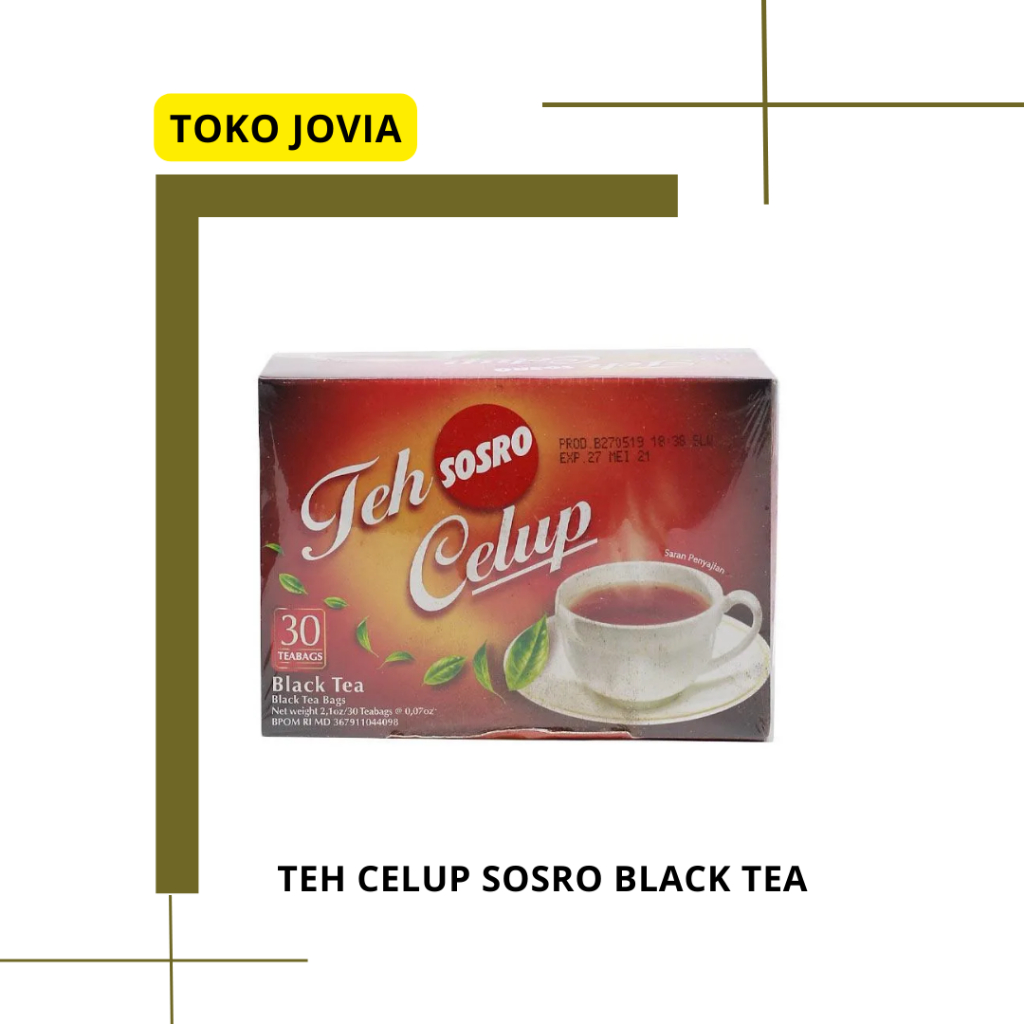 

Teh Celup SOSRO Black Tea Isi 50 Tea Bags