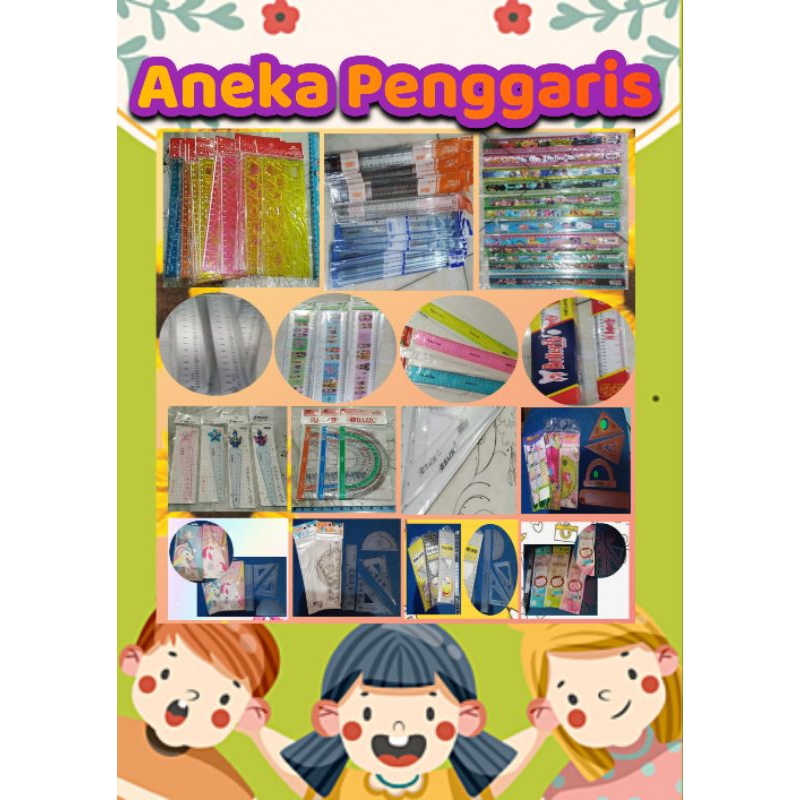 

Penggaris mistar besi 30 40 cm busur keras bazic murah ptk jkt plastik warna