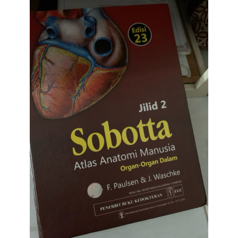 Sobotta PRELOVED atlas anatomi edisi 23 ORI