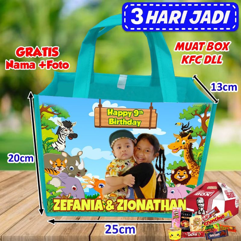 

Tas Ultah Custom Tas Souvenir Ulangtahun KFC Free Design